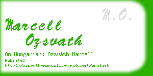 marcell ozsvath business card